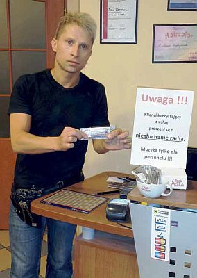 Marcin Węgrzynowski, właściciel wałbrzyskiego salonu fryzjerskiego, który wygrał z ZAiKS-em